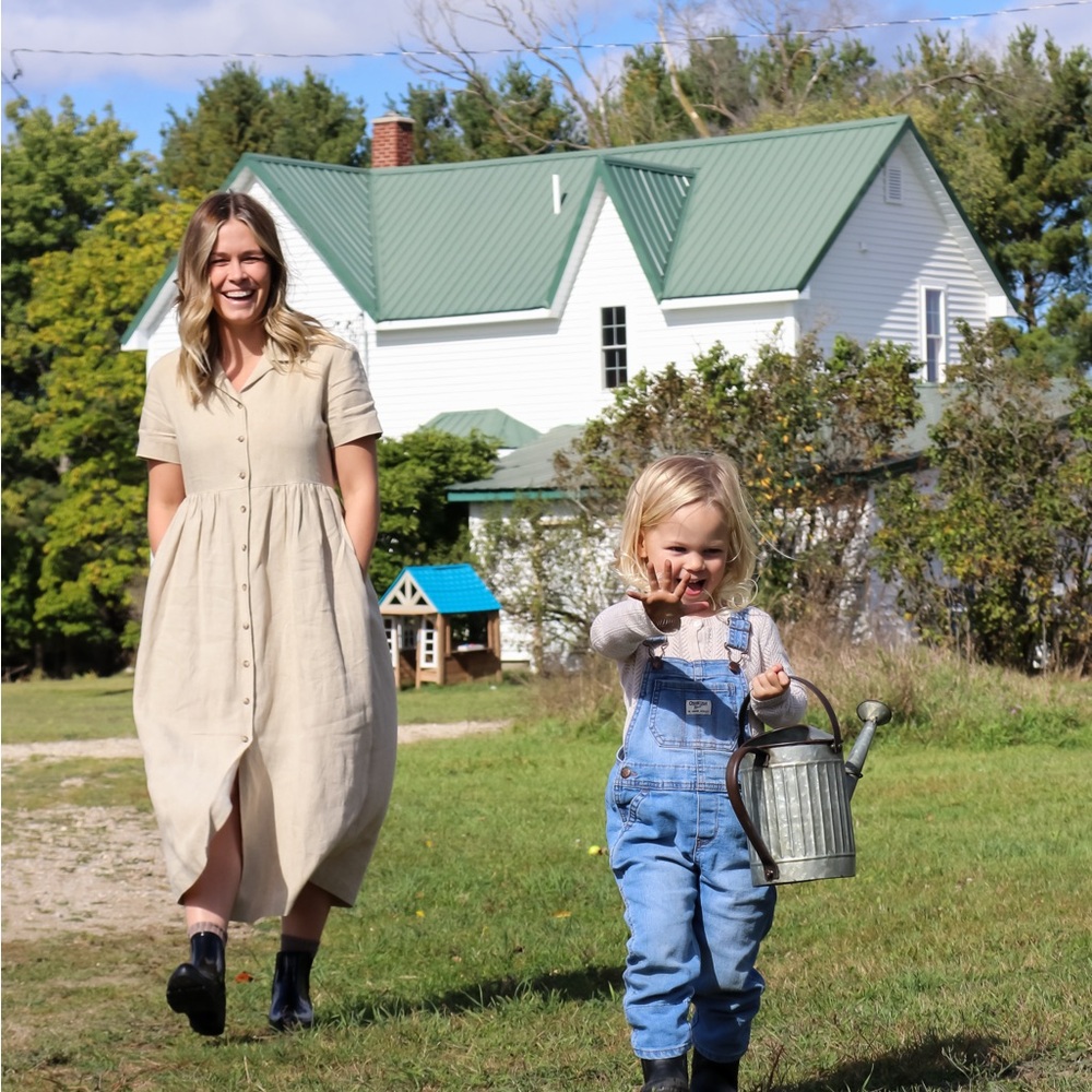 Vintage Spencer Tyler Cottagecore Linen Dress